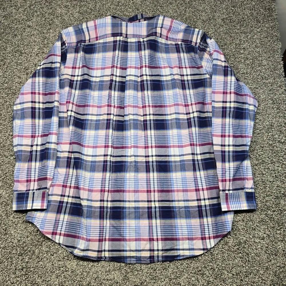 Polo Ralph Lauren Plaid Oxford Long Sleeve Shirt Men Size 2XLT